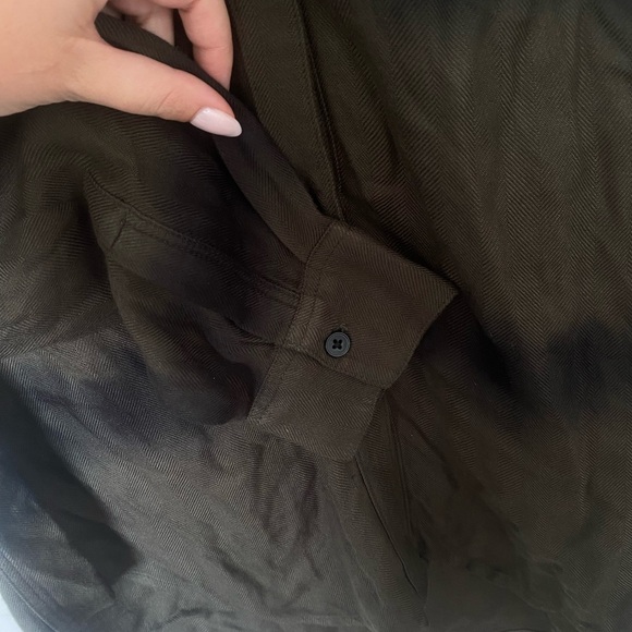 NWT Rails Hunter shirt Olive Black Tie Dye Top long sleeves Rayon Size Medium - Picture 5 of 8